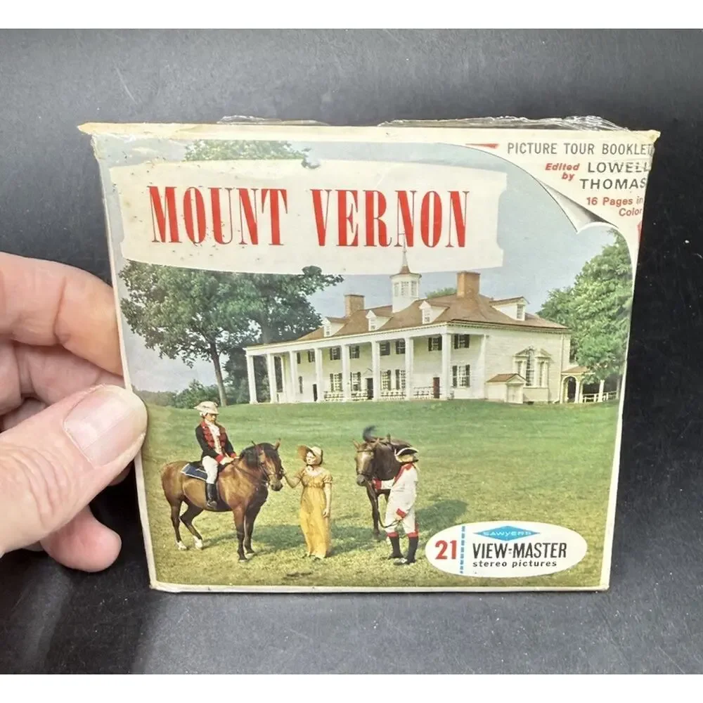 View Master Packet A 812 Mount Vernon S6 Virginia Home George Washington 3 Disks
